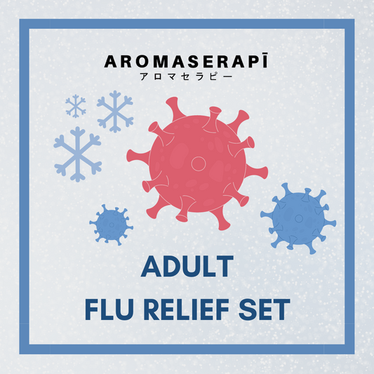 Adult Flu Relief Set - 100% Natural Essential Oils for Immunity & Comfort