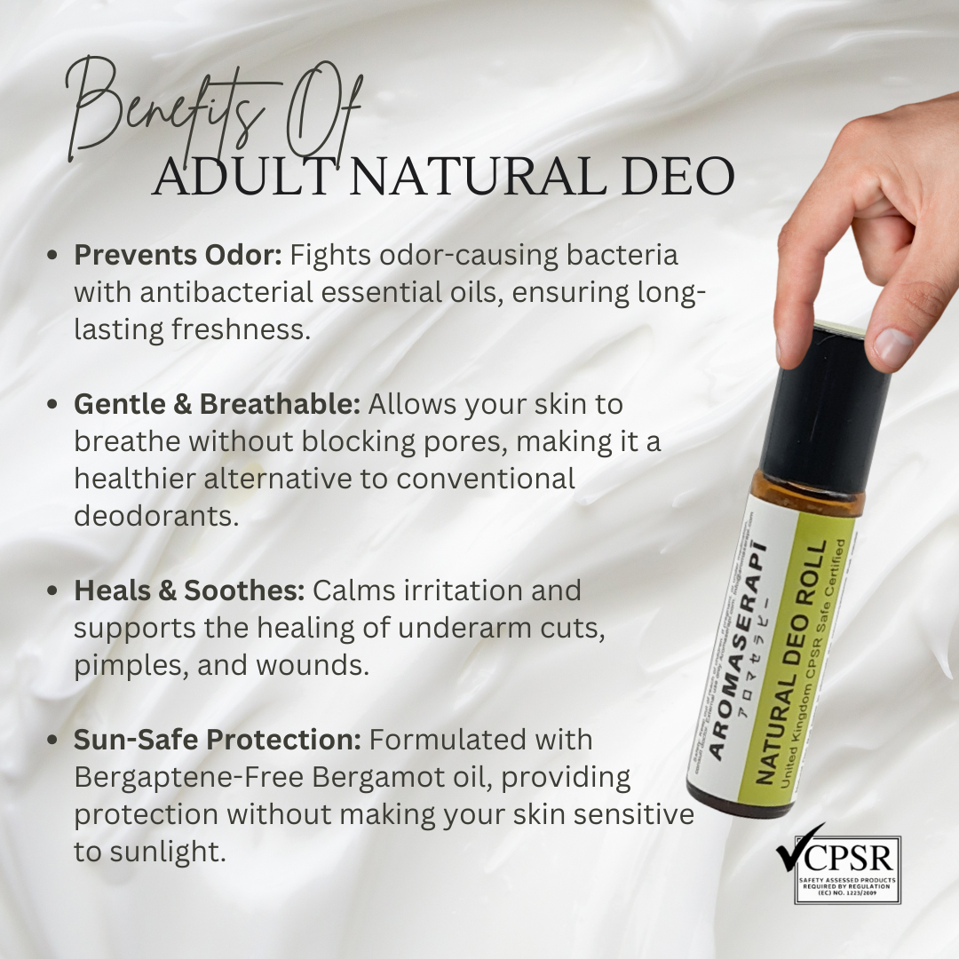 Adult Natural Deo (10ml) – Breathable & Antibacterial Underarm Care