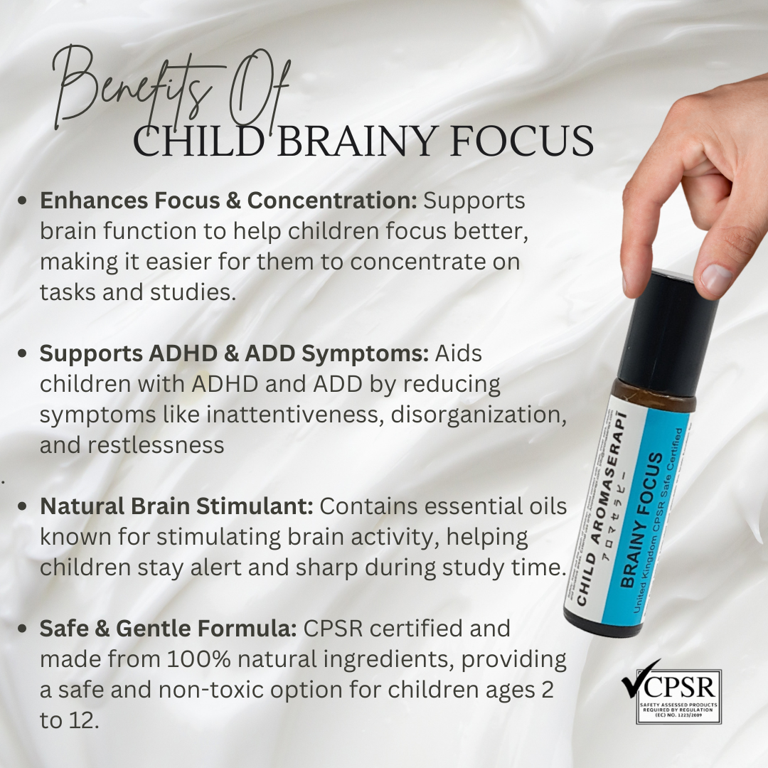 Child Brainy Focus (10ml) – Essential Oil Blend for Enhanced Concentration